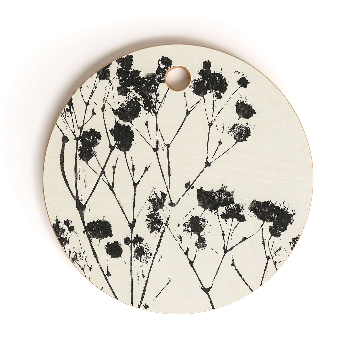 Gypsophila Round Bamboo Cutting Board