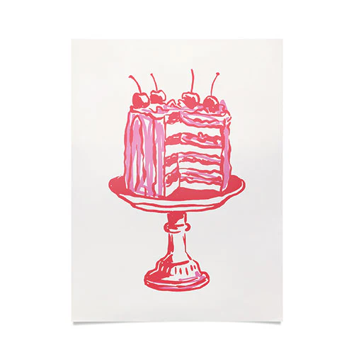Pink Cake Poster Art
