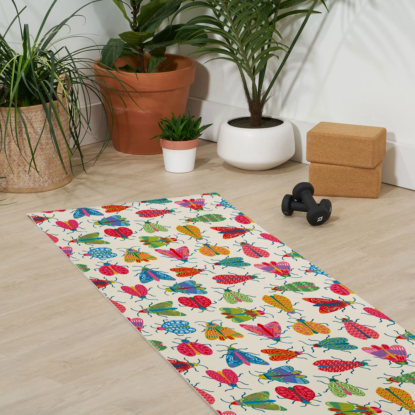 Wonderful Winged Insects Yoga Mat