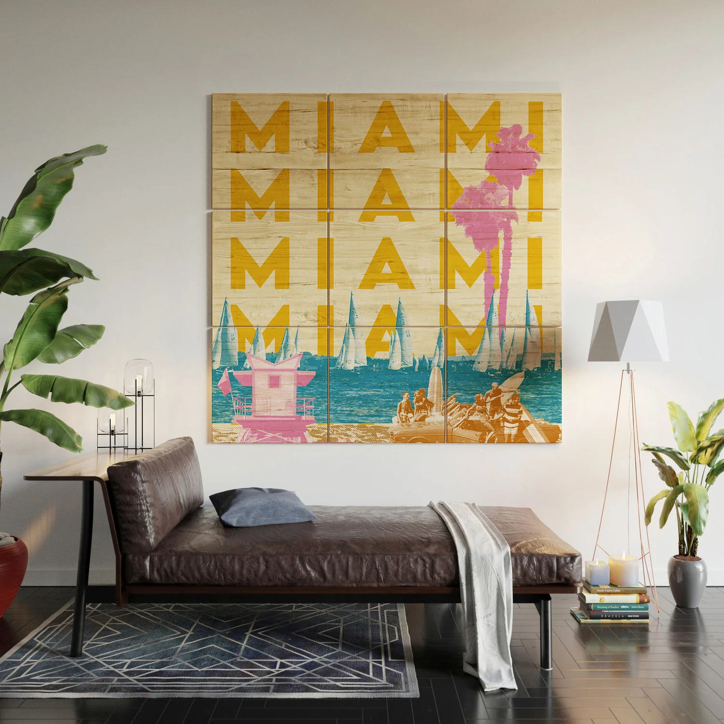 Miami Wood Wall Mural