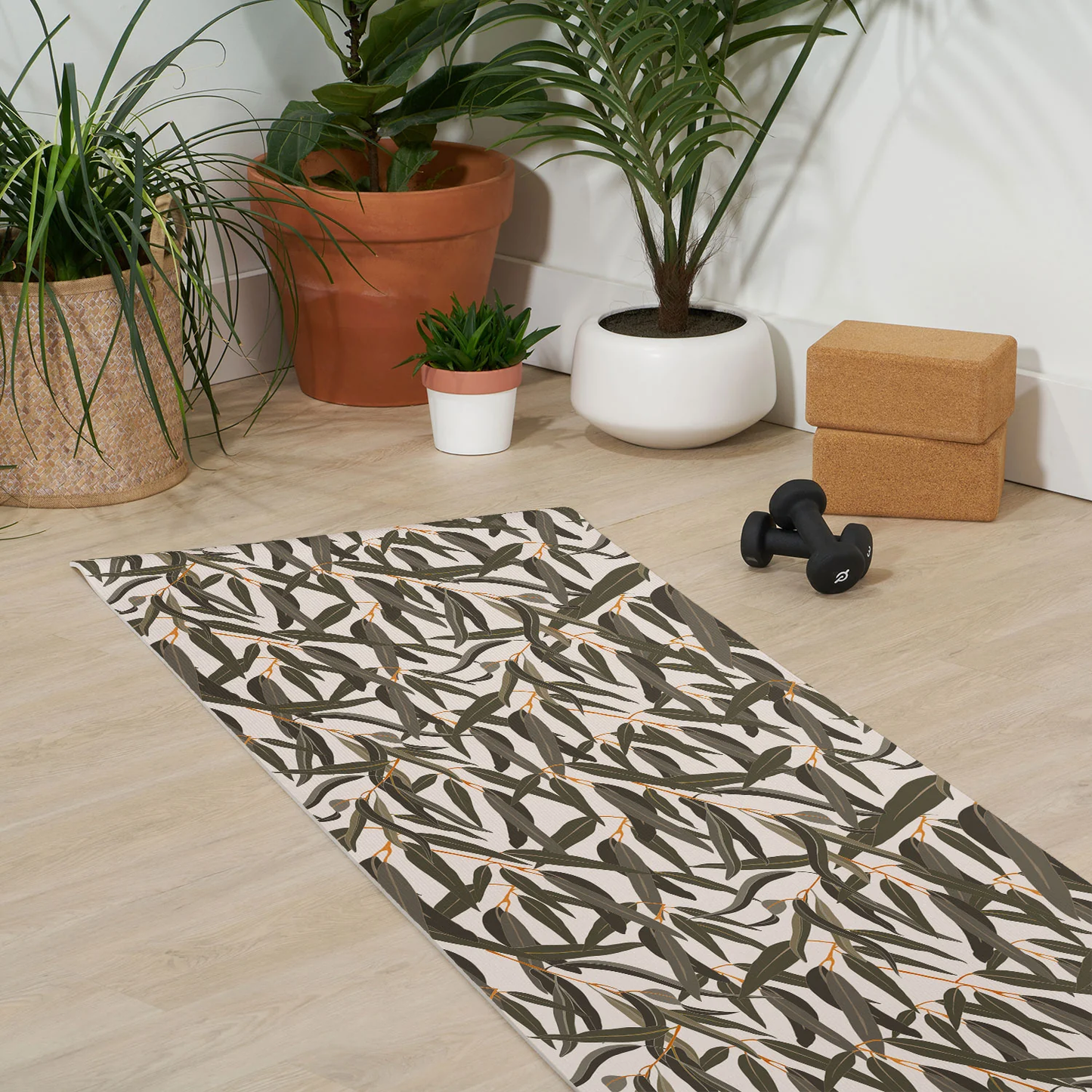 Eucalyptus Leaves Yoga Mat