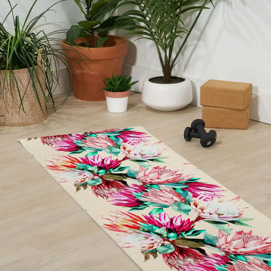 King Proteas Bloom Yoga Mat