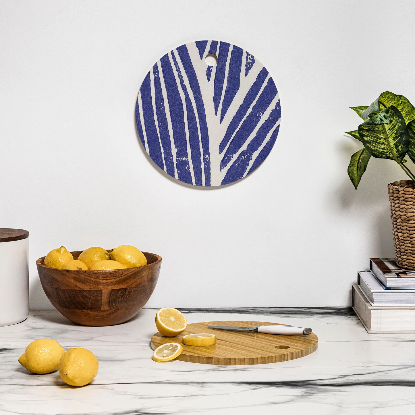 Giant Bloom Round Bamboo Cutting Board