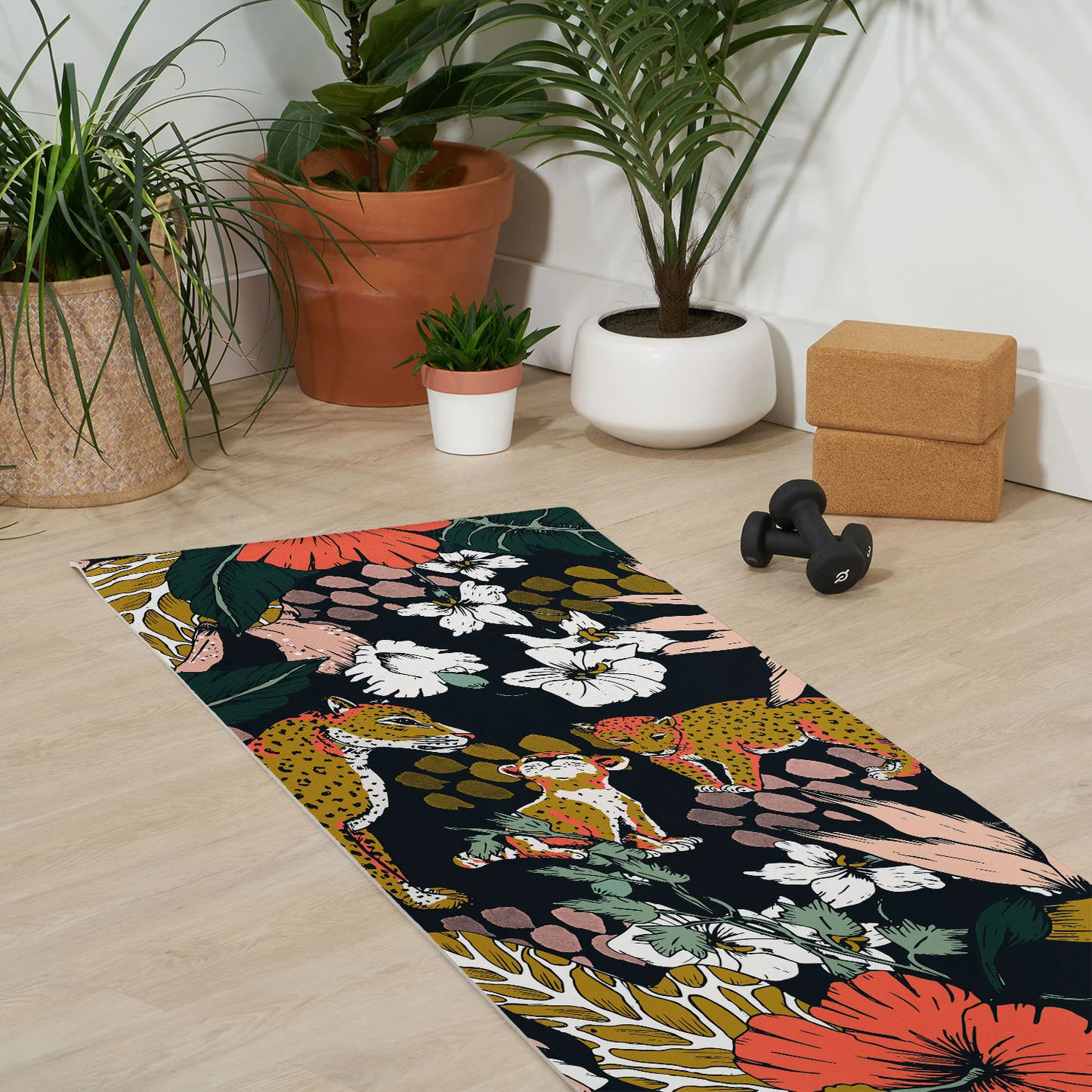 Dark Jungle Yoga Mat