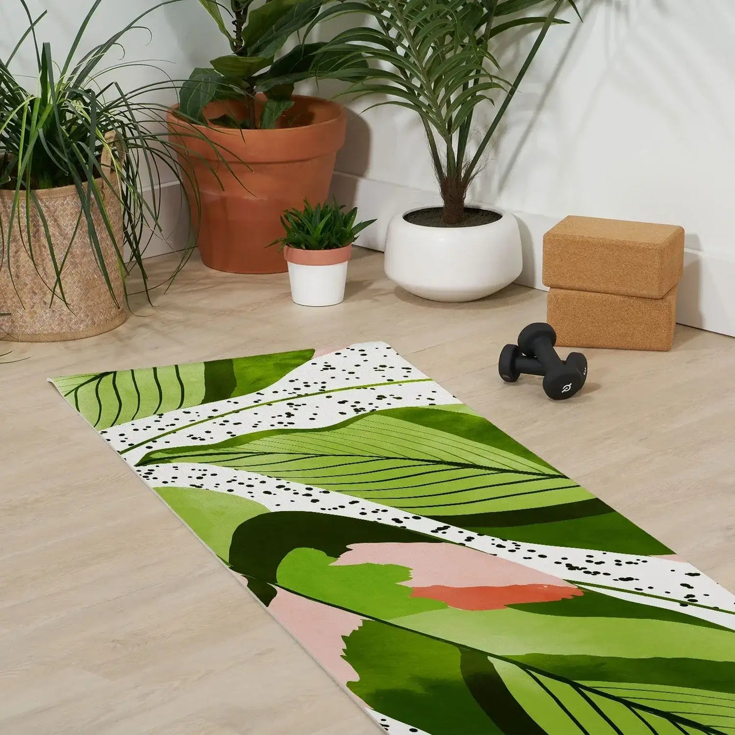 Blushing Leaves Yoga Mat