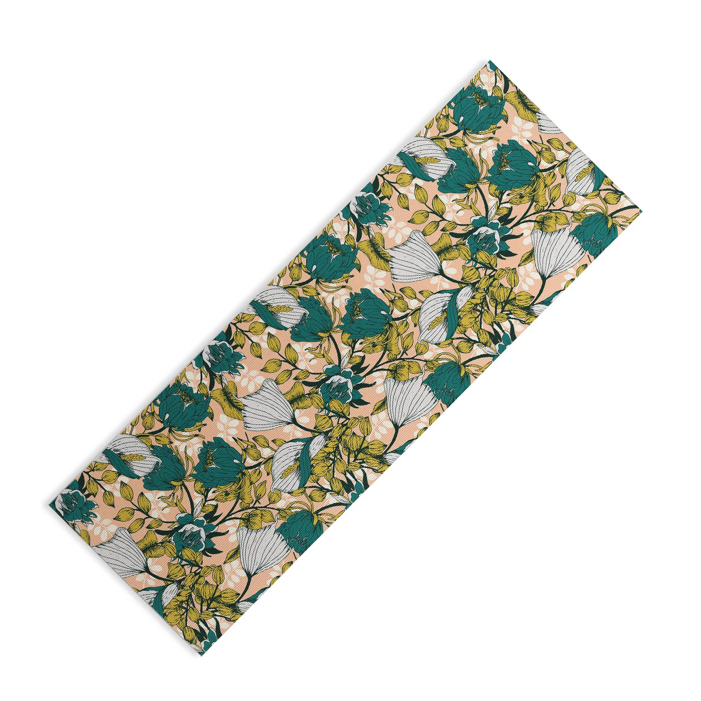 Tropical Autumnal Bloom Yoga Mat