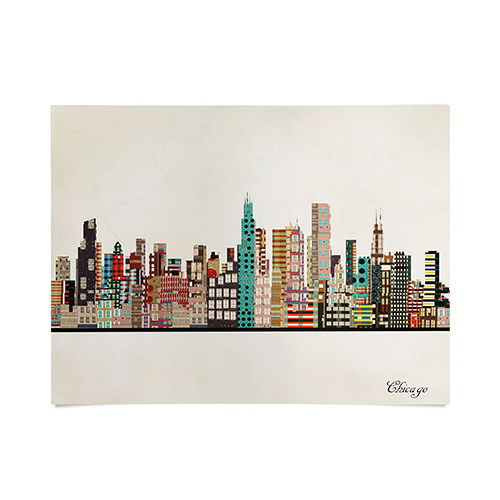 Chicago Skyline Poster Art