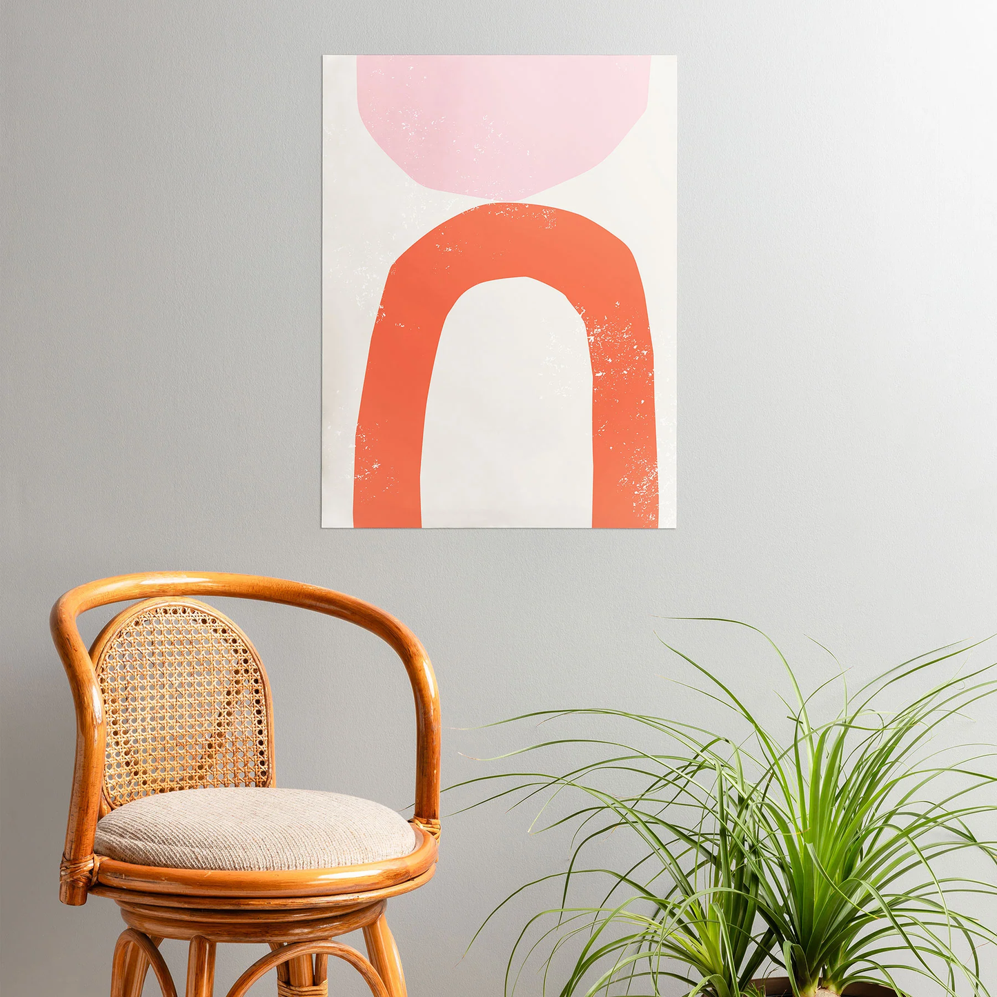 Orange Arch Abstract Poster Art