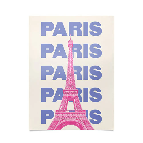 Paris Eiffel Tower Poster Art