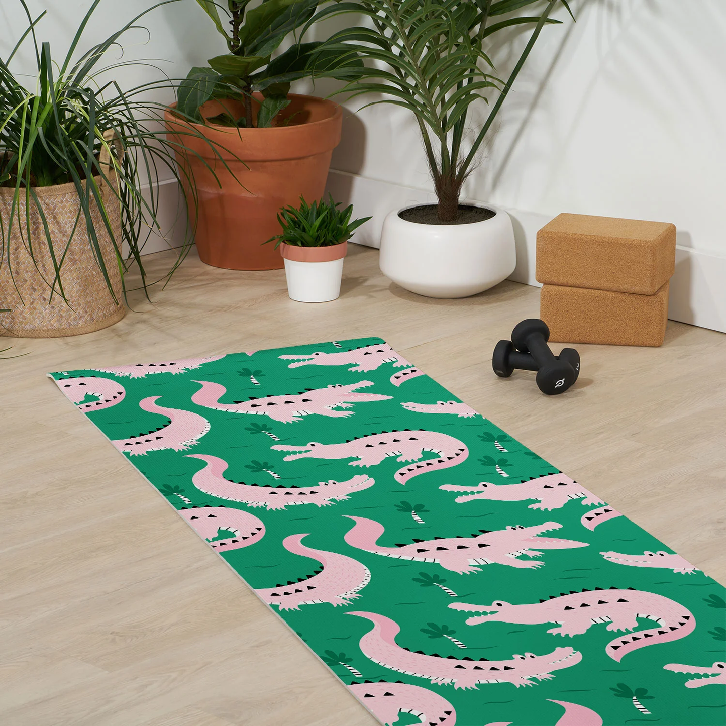 Pink Gator Yoga Mat