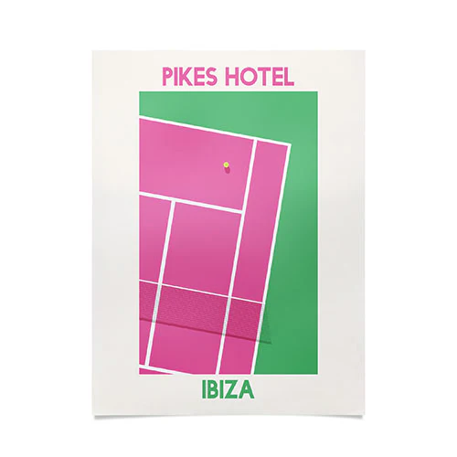 Ibiza Tennis Poster Art