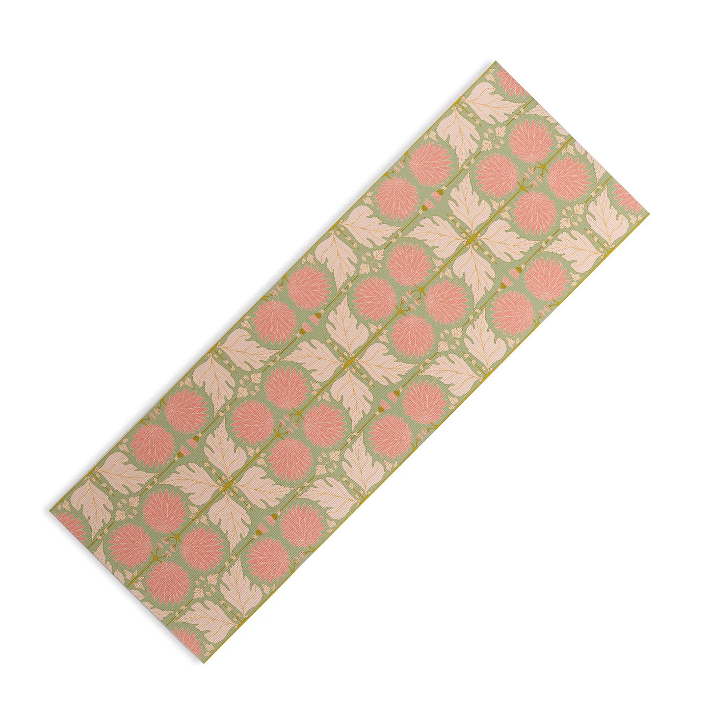 Art Nouveau Bohemian Peach Yoga Mat