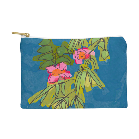 Flowers on Captiva Zippered Pouch