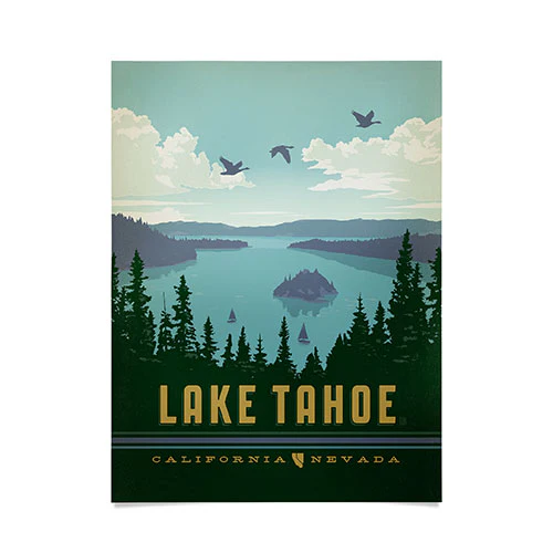 Lake Tahoe Poster Art