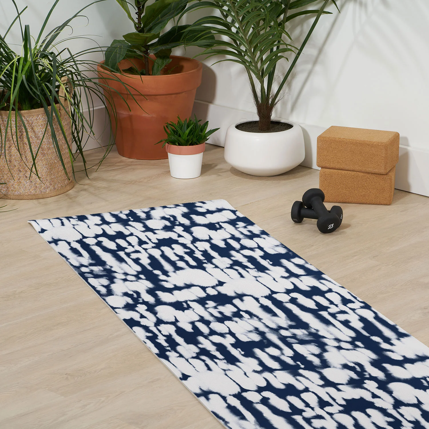 Inky Inverse Indigo Yoga Mat