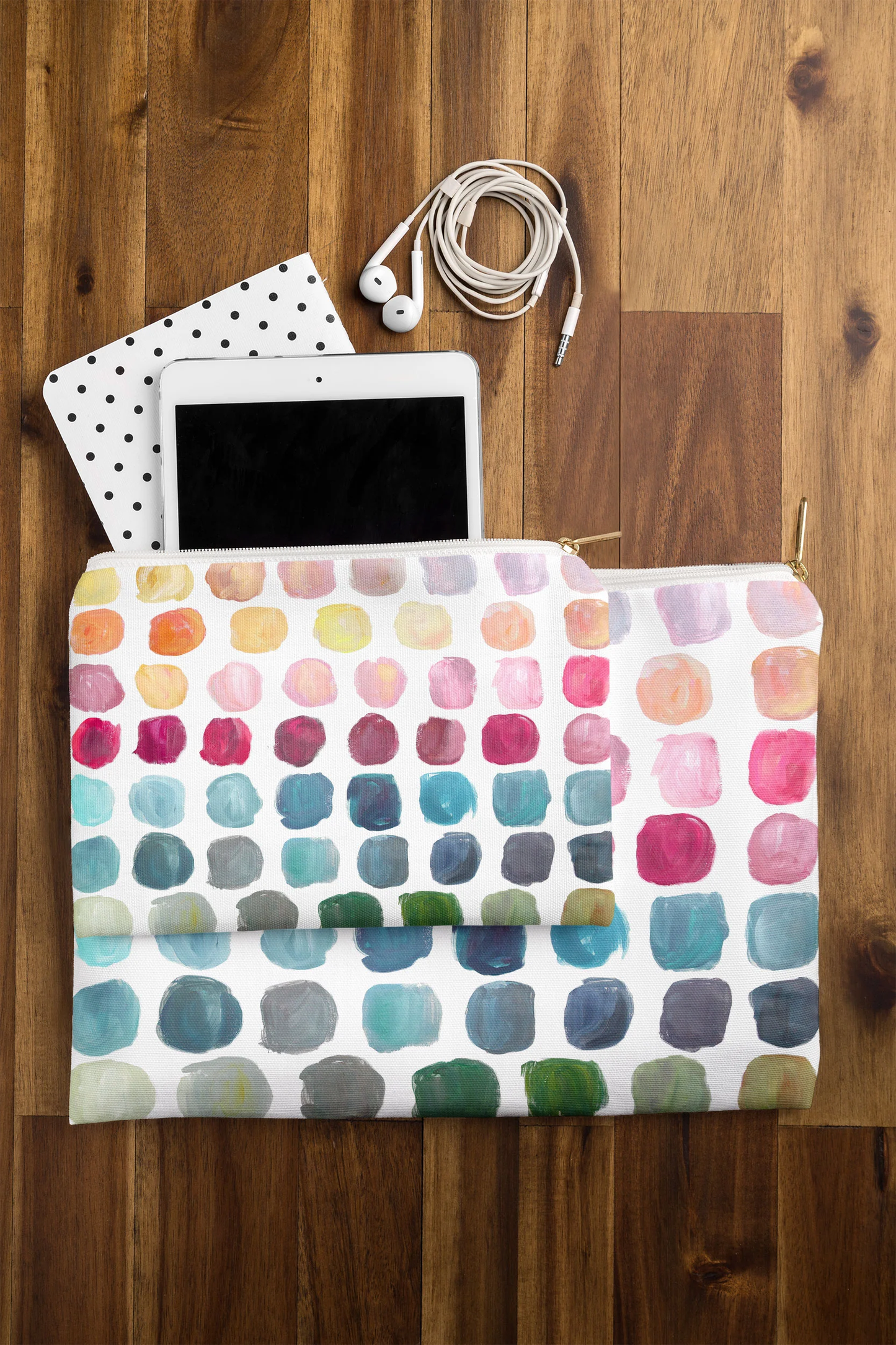 Color Palette Zippered Pouch