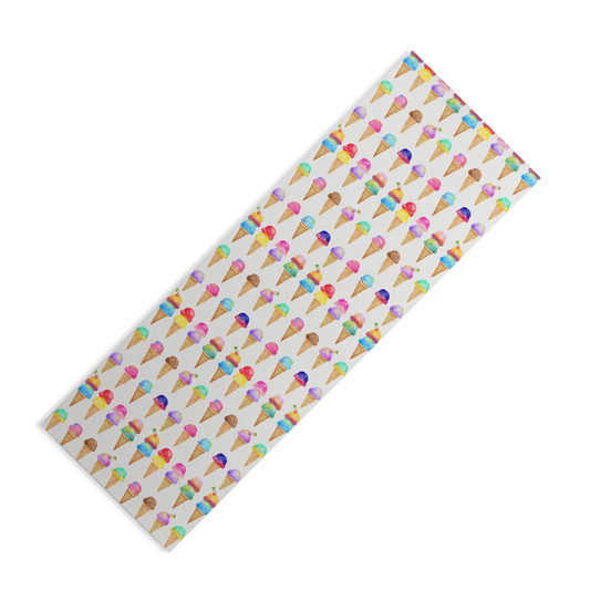 Ice Cream Cones Yoga Mat