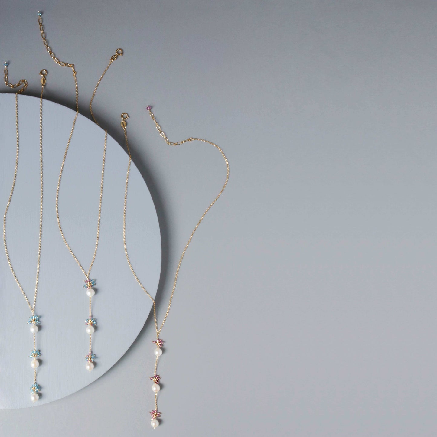 Pearl and Pink Tourmaline Necklace