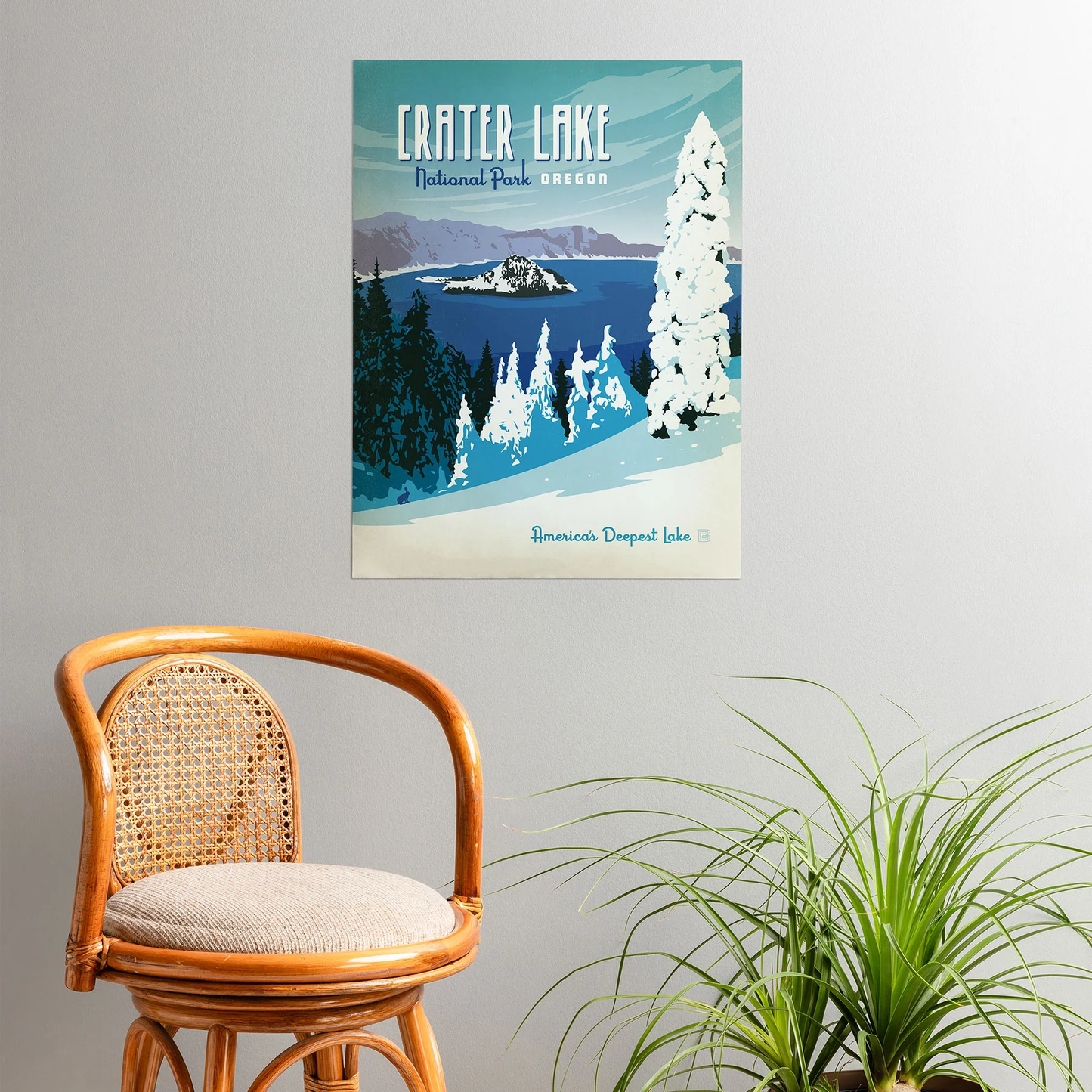 Crater Lake National Park Poster Art