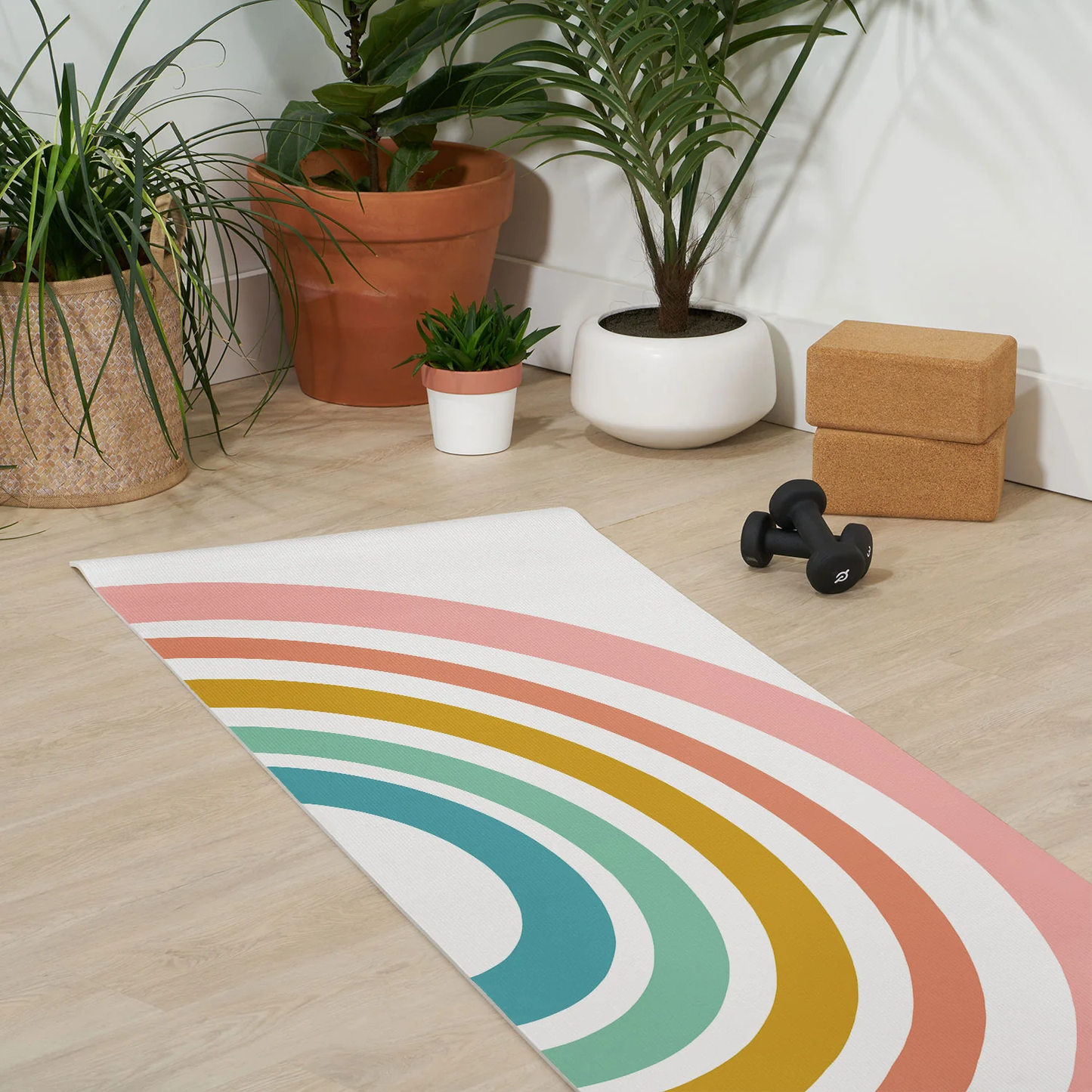 Pastel Rainbow Yoga Mat