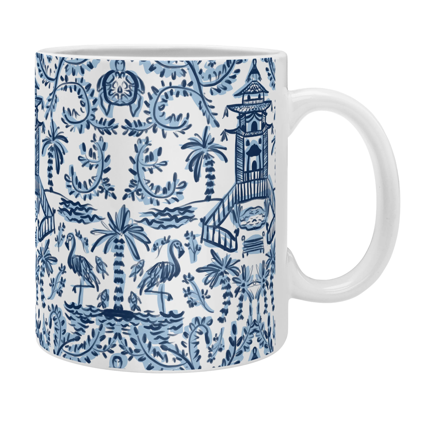 Coastal Chinoiserie Coffee Mug