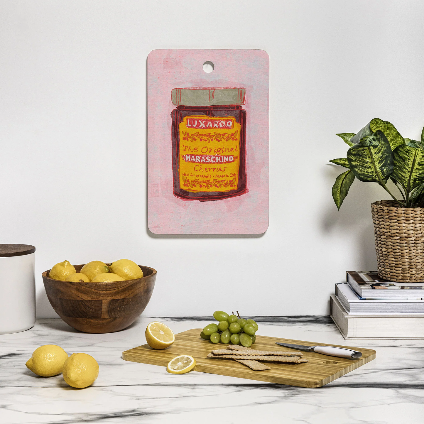 My Favorite Cherries Bamboo Cutting Board