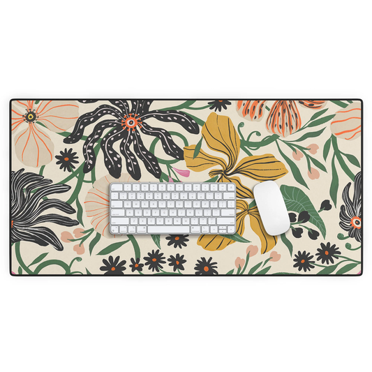 Merrick Floral Creme Desk Mat