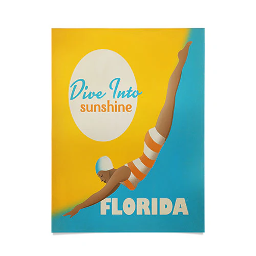 Dive Florida Poster Art