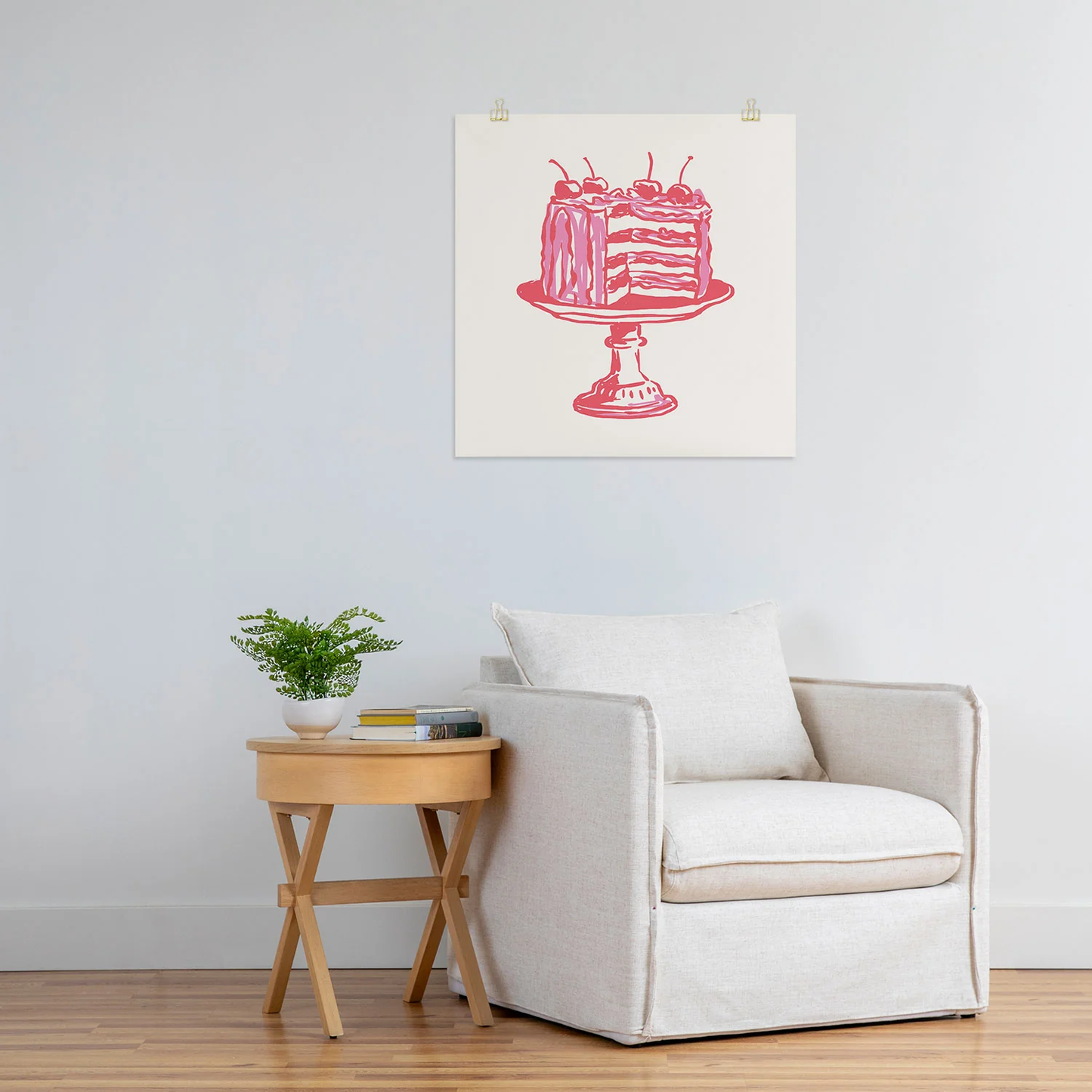 Pink Cake Art Print
