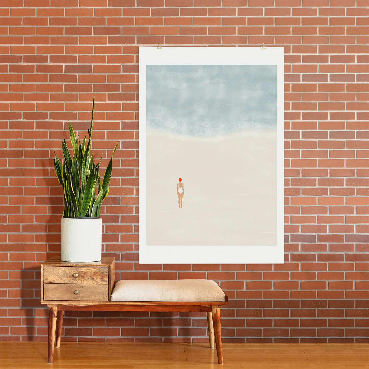 Alone with the Sea Art Print