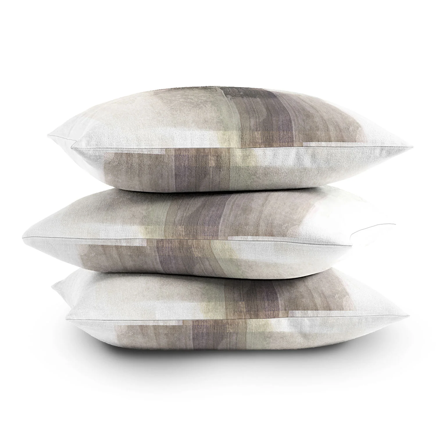 Neutral Abstract Minimalist Throw Pillow