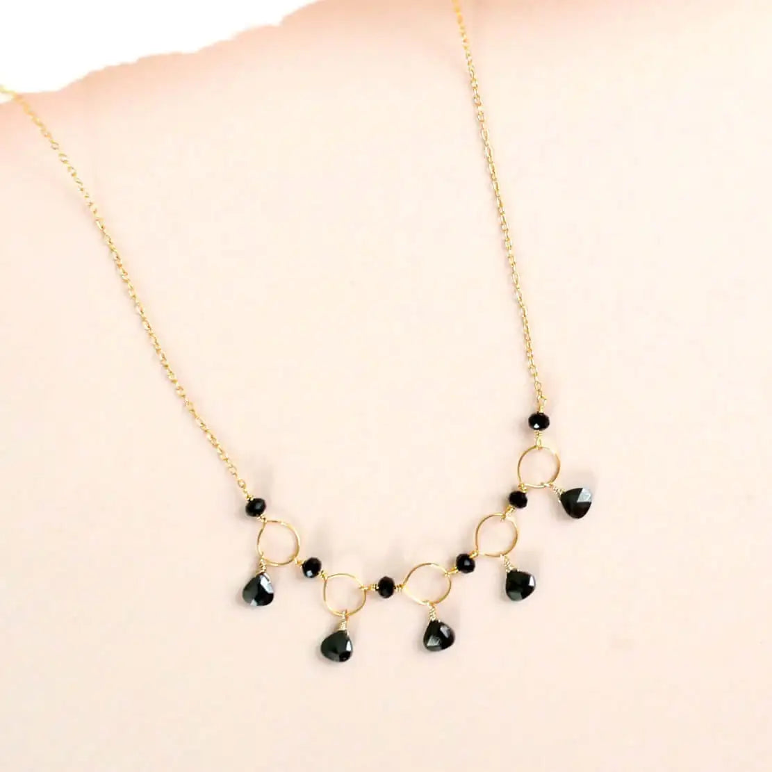 Rose Quartz Gemstone Mini Sparkler Necklace