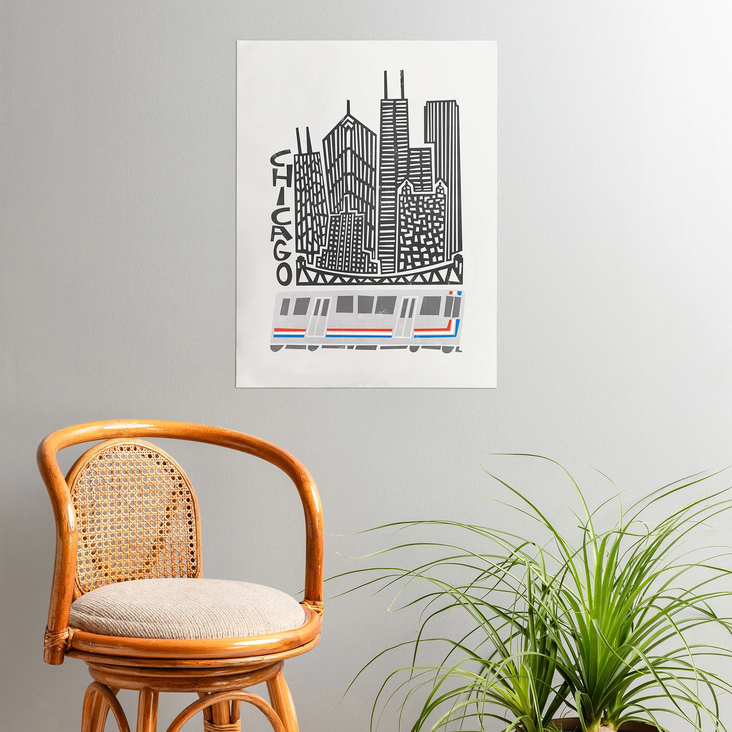 Chicago Cityscape Poster Art