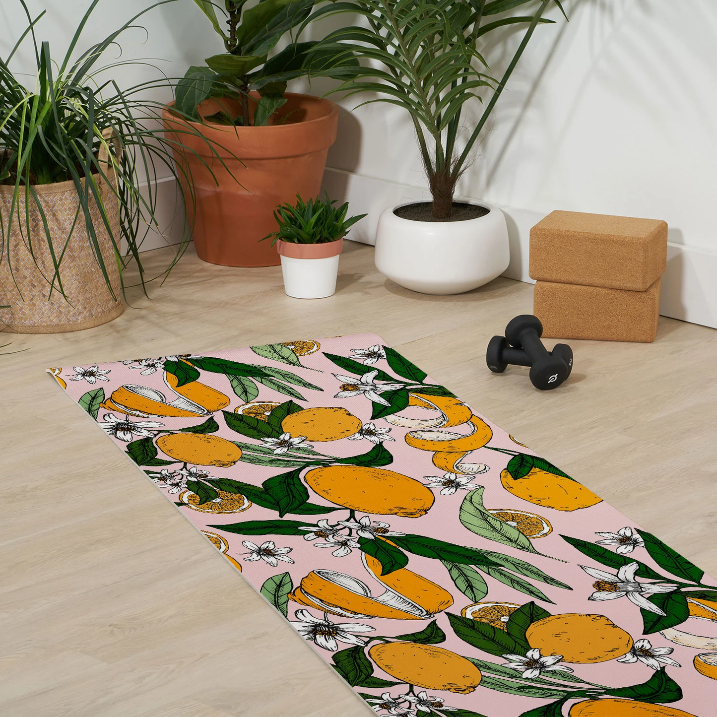 Succulent Lemons Yoga Mat