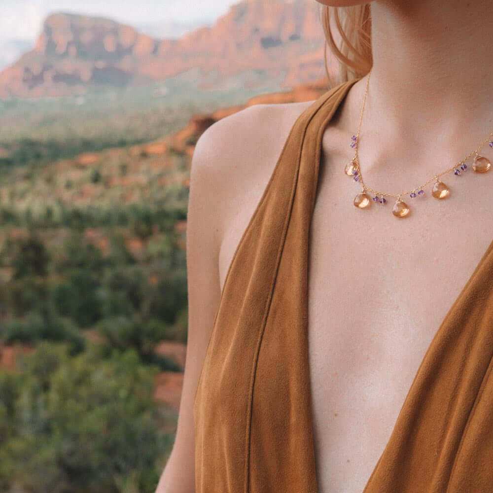Citrine Sparkler Necklace