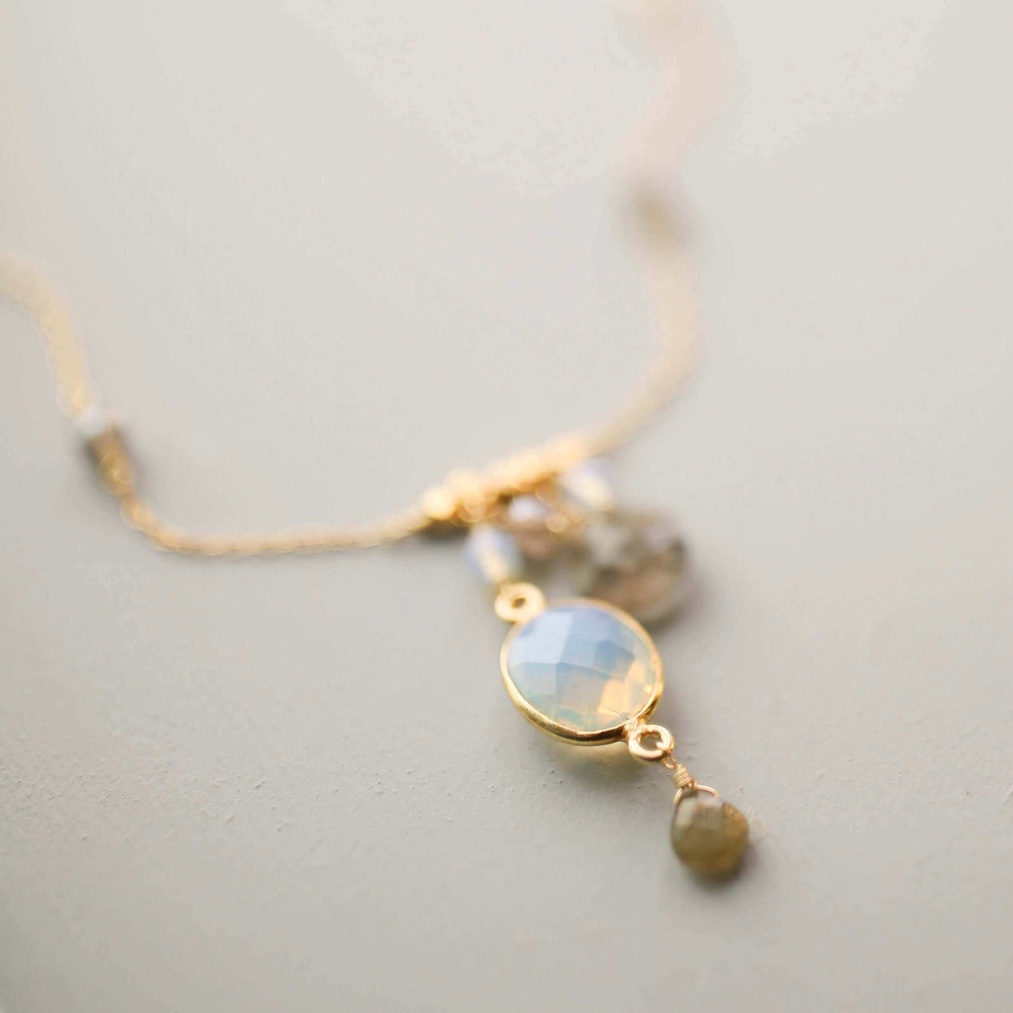 Opalite Bezel Necklace