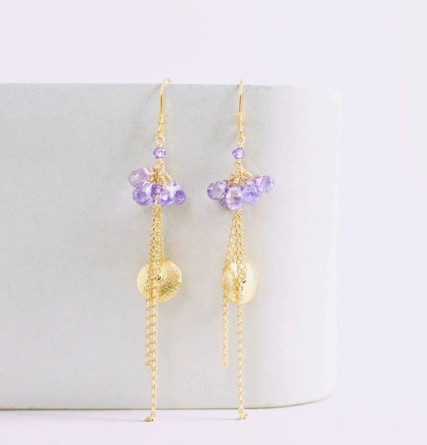 Aquamarine En Pointe Earrings