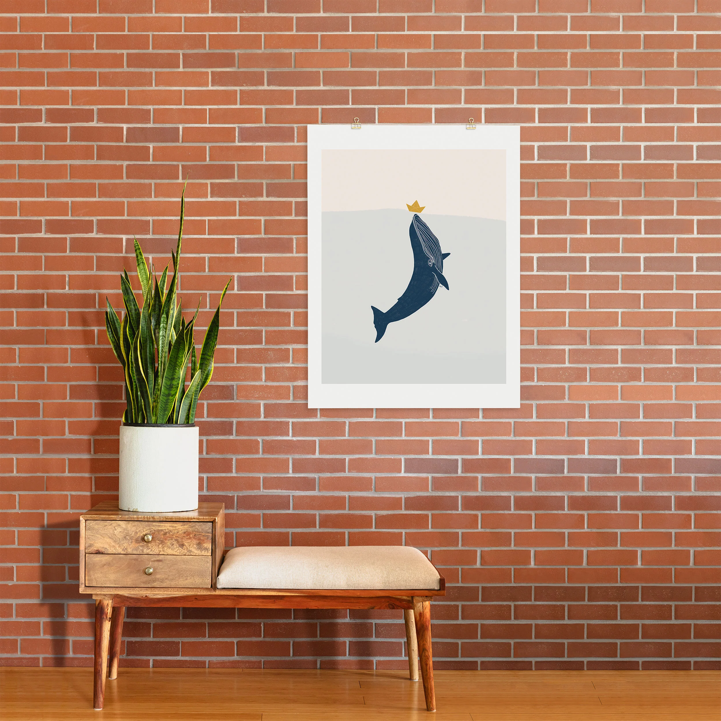 Blue Whale Art Print