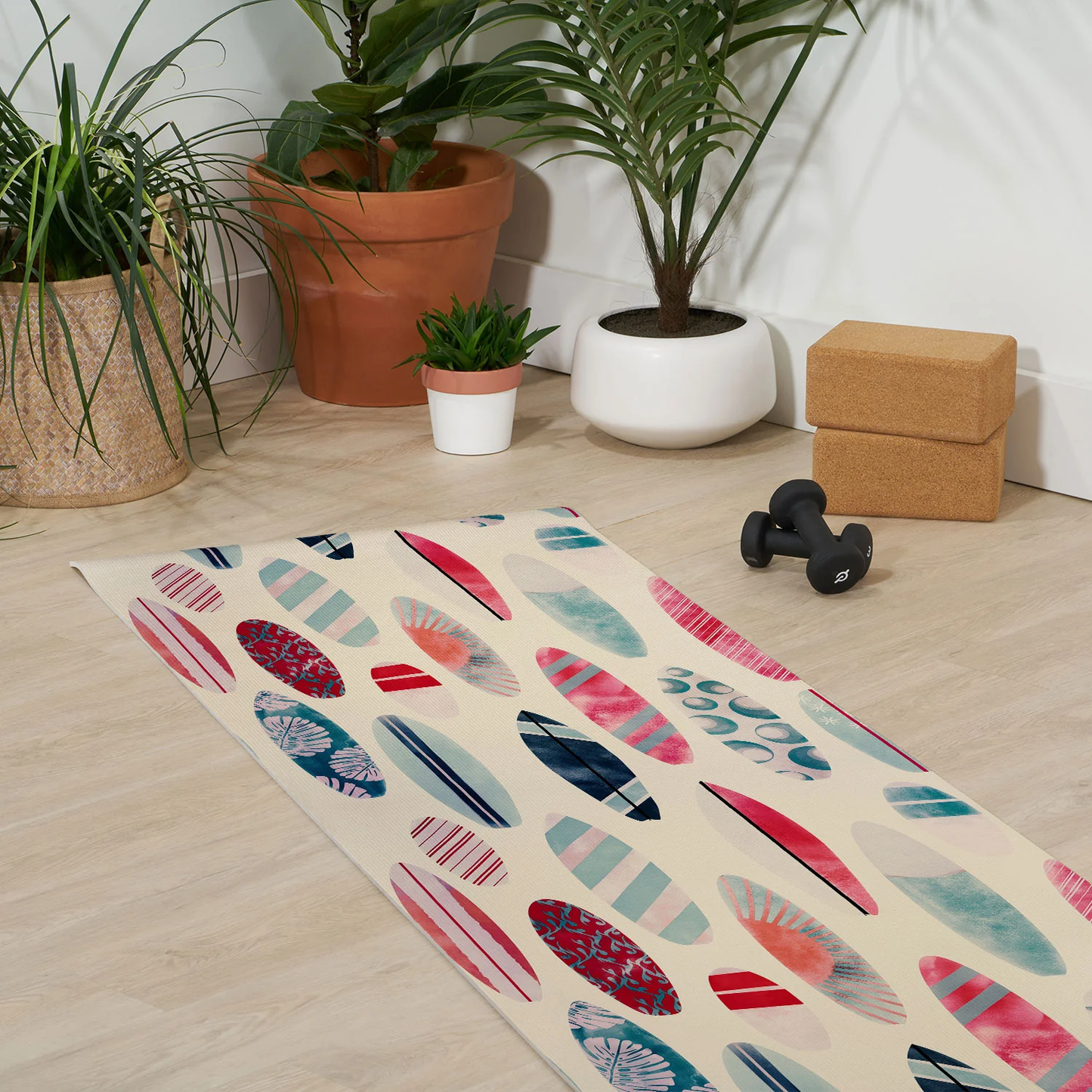 Vintage Surfboards Yoga Mat