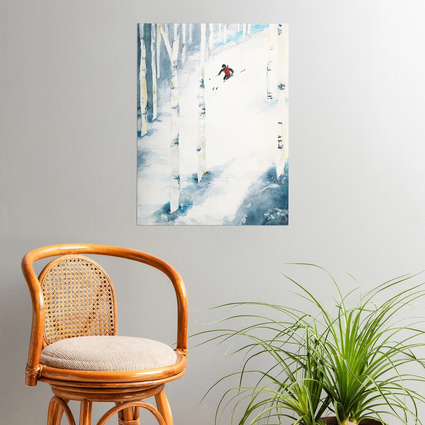 Snow Skiing Poster Art