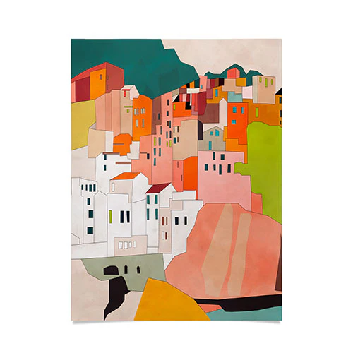 Cinque Terre Poster Art