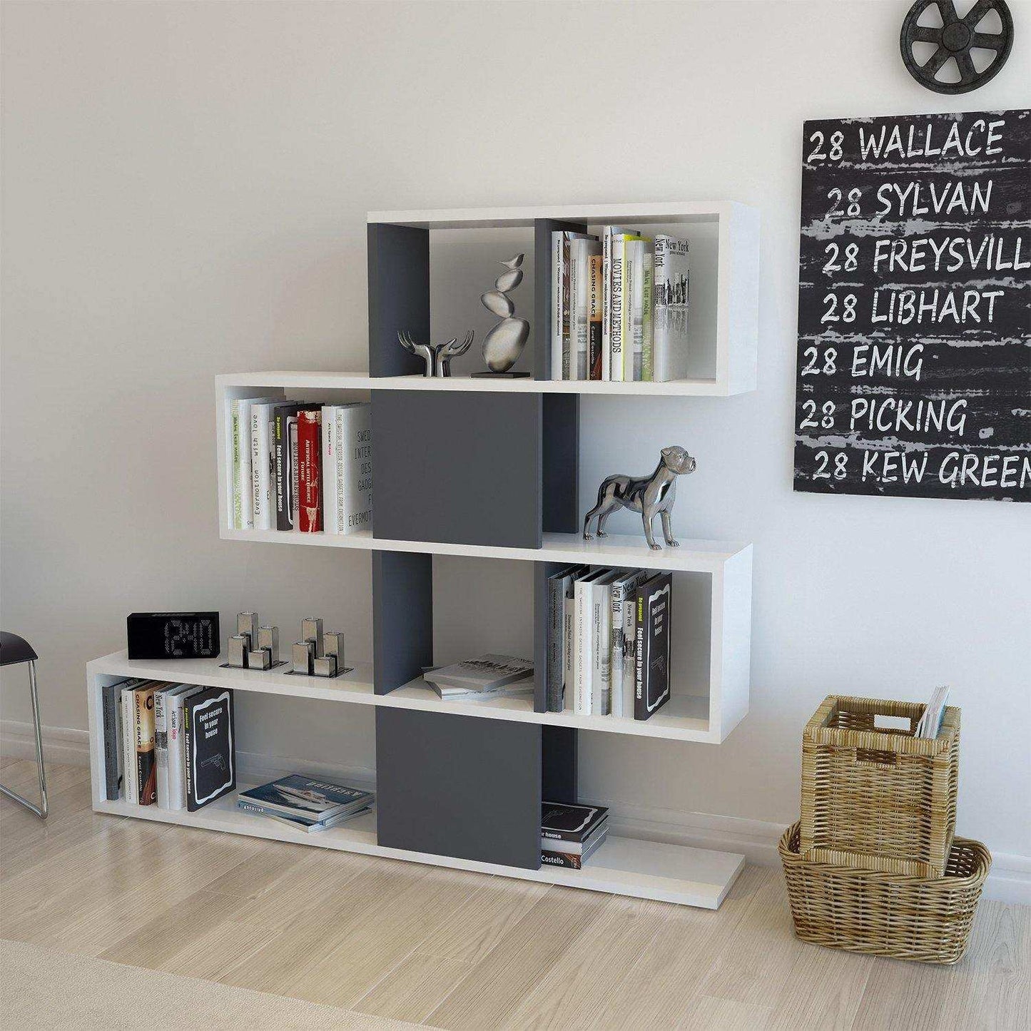 Karlin 43" Tall Accent Bookcase