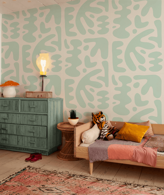 Bubbly Wallpaper, mint