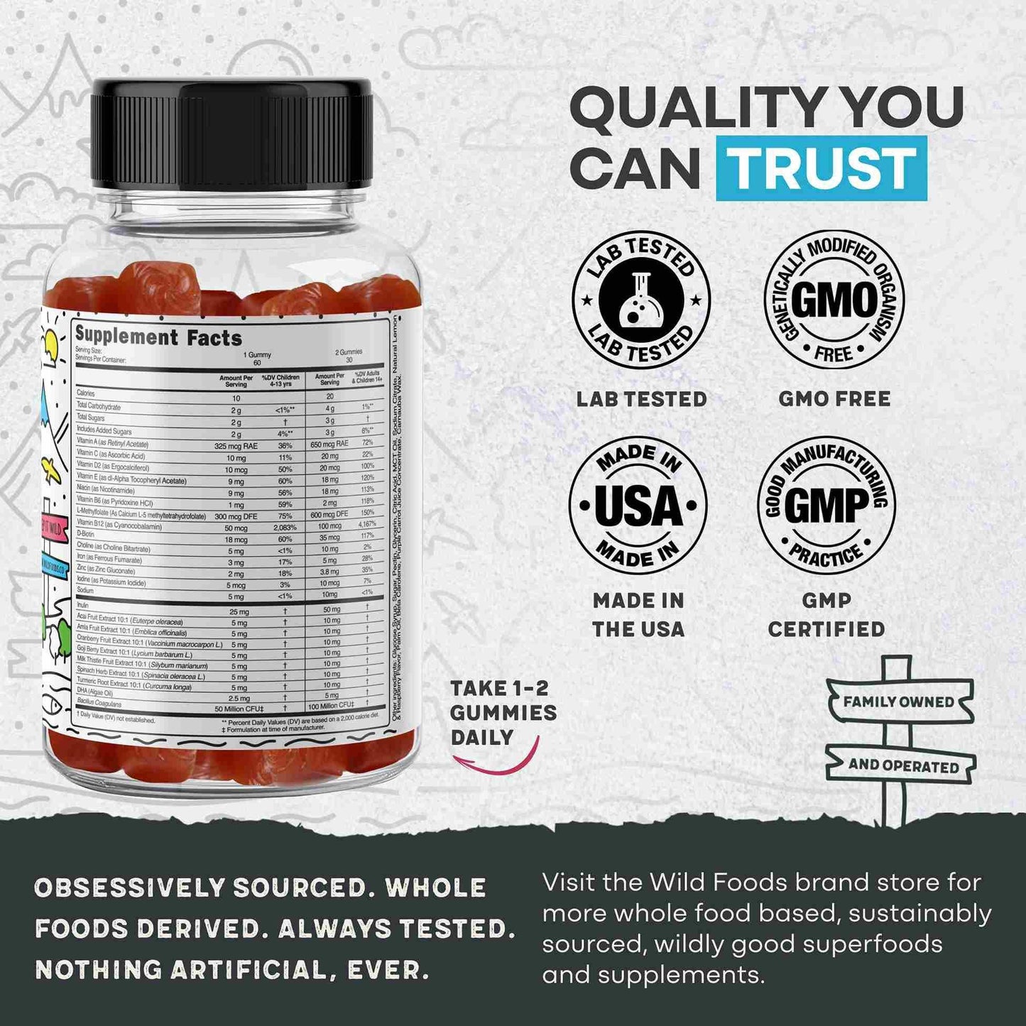 Wild Kids Multivitamin Gummies – Growth Support For Strong & Healthy Kids