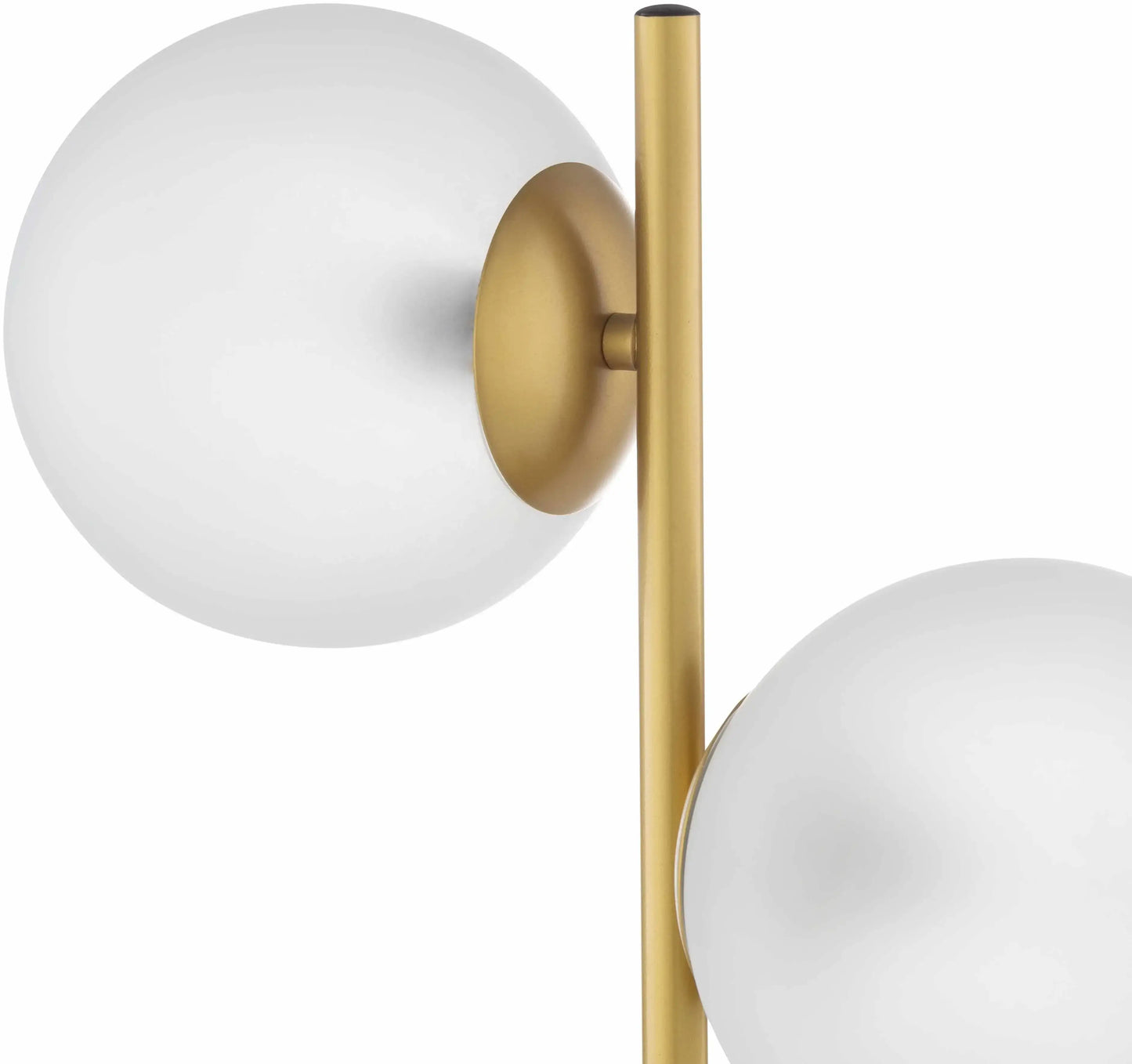 Mustard Modern Table Lamp with glass details for bedside or console tables