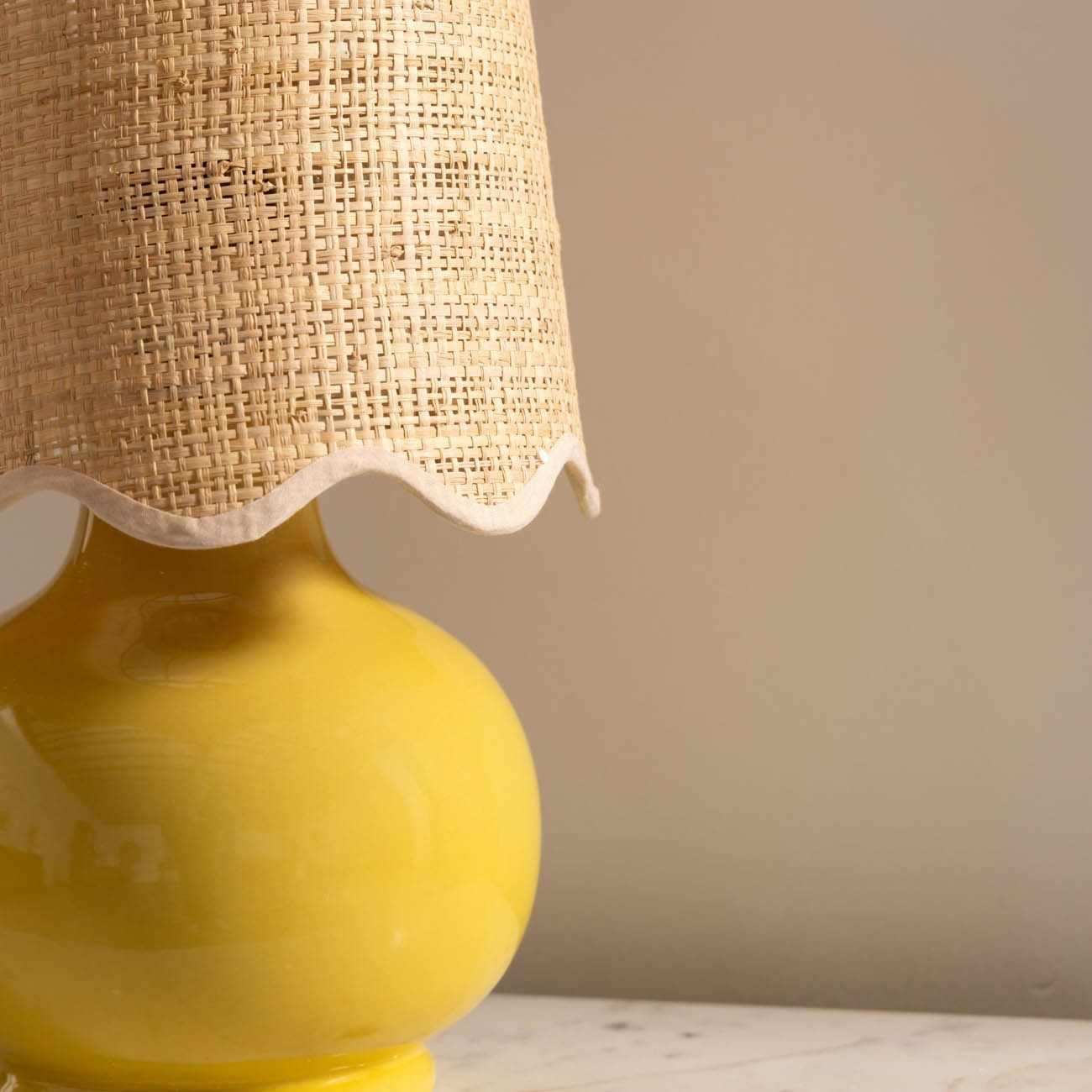 Nesuo Yellow Ceramic Table Lamp