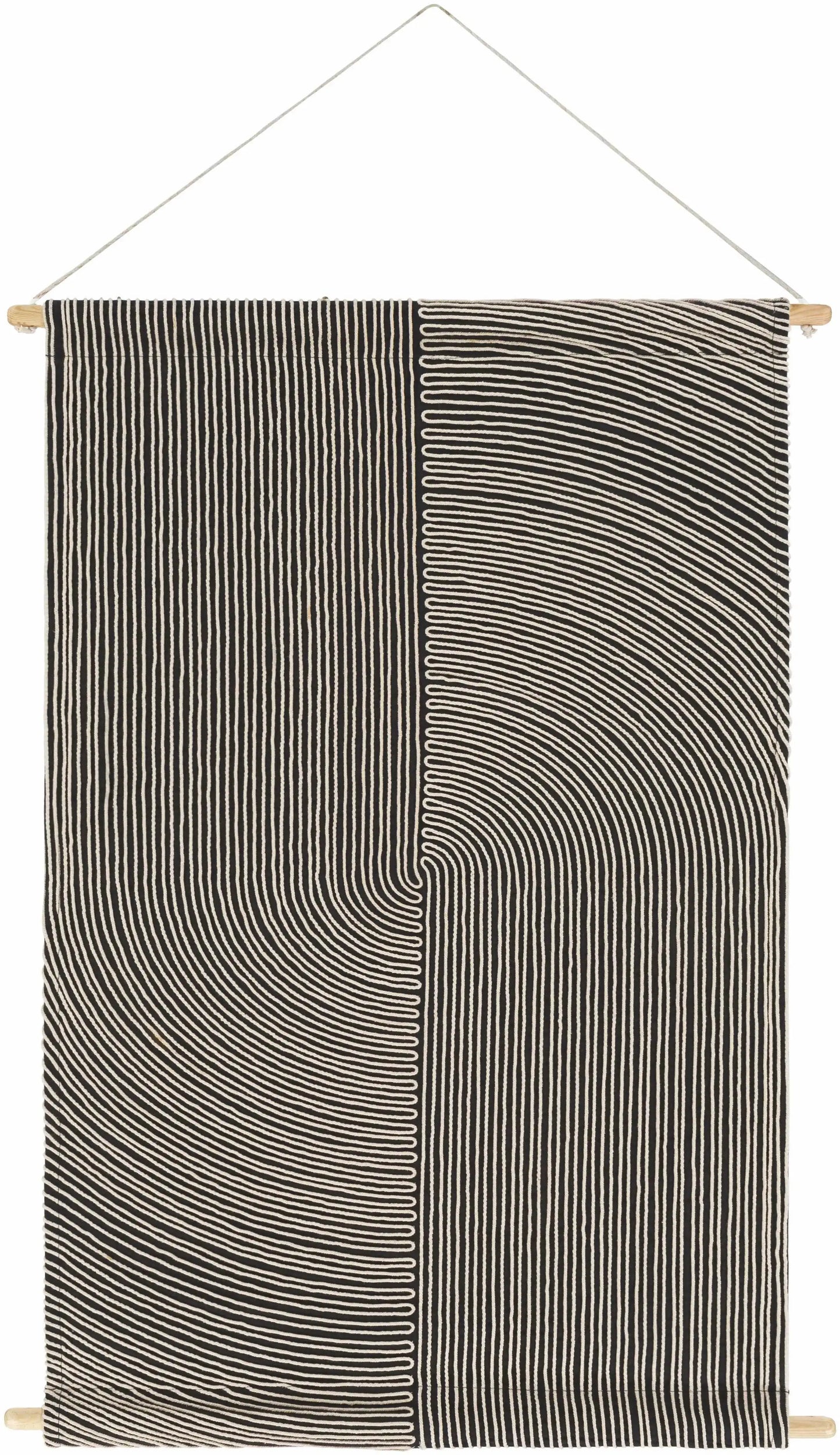 Lanse Black and White Geometric Wall Hanging