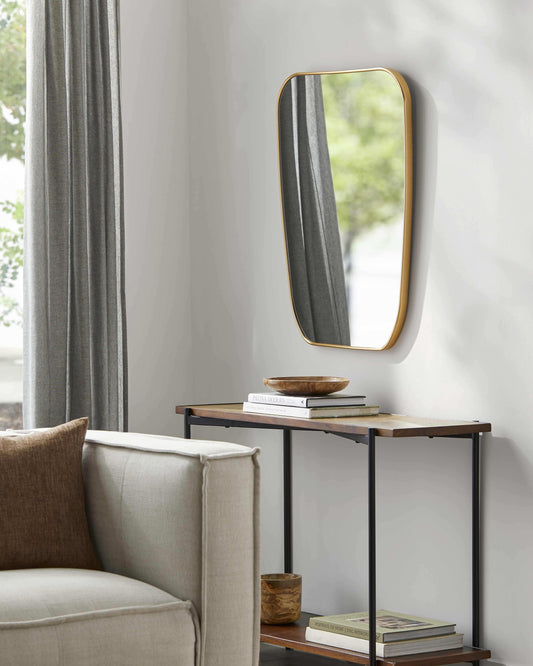 Orbassano Gold Frame Round Mirror - Clearance