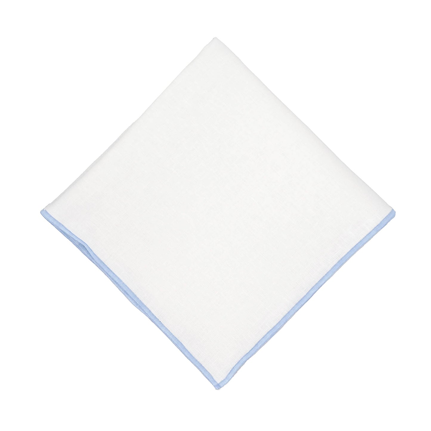 Linen Napkins With Blue Stitch Edges Set of 4
