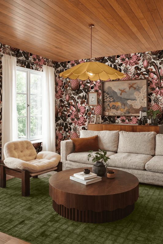 Juicy Fruit Wallpaper, white and pink